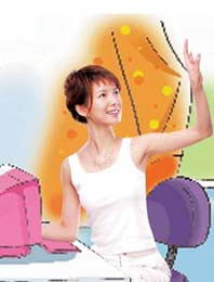 上班高峰时期的防晒提示图